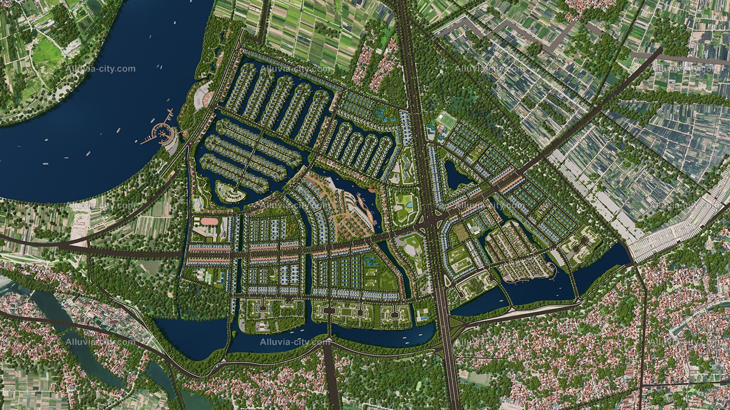 Quy hoạch mặt bằng dự án Alluvia City